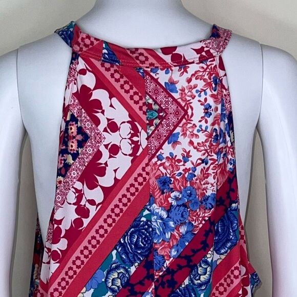 Haptics Boho High Neck Ditzy Print Tank Top - Picture 10 of 11